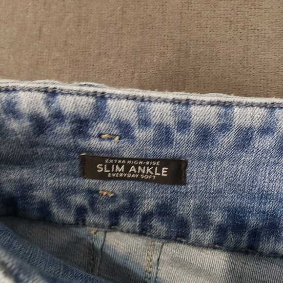 White House Black Market Woman Sz 10 Extra High Rise Slim Ankle High Waist Jeans - Picture 9 of 12